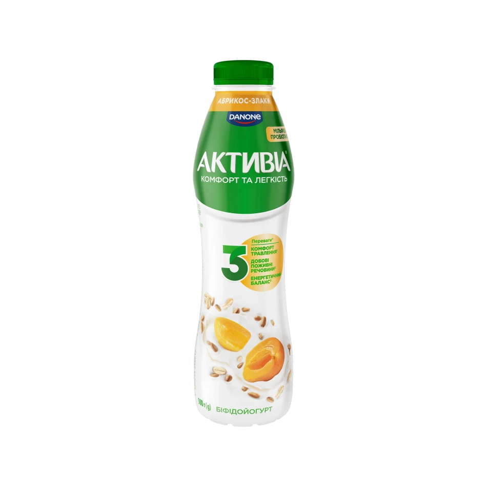Біфідойогурт питний "Абрикос-злаки" 500 г